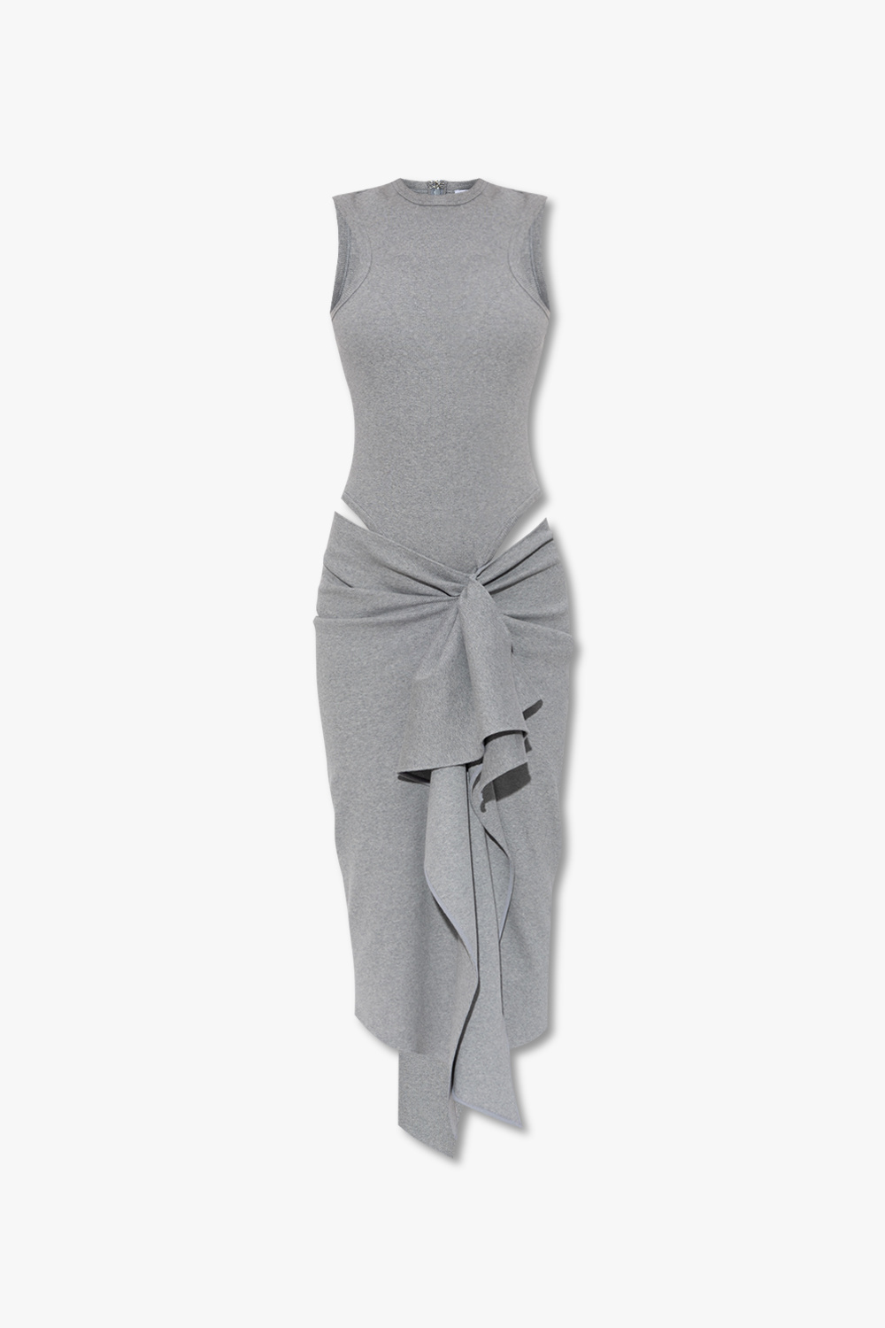 Grey Mirna asymmetrical dress The Attico Vitkac Germany